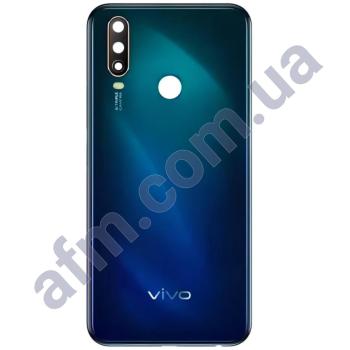 Задня кришка Vivo Y15 чорна + Скло камери!