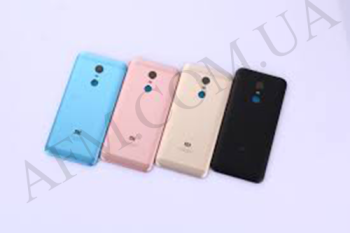 Задня кришка Xiaomi Redmi 5 Plus чорна + Скло камери