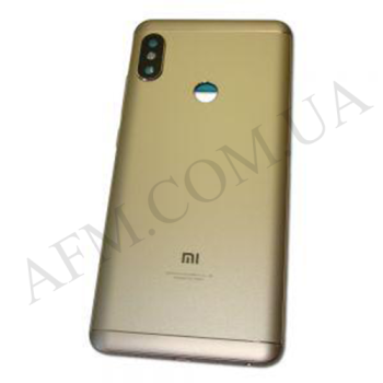 Задня кришка Xiaomi Redmi Note 5/ Redmi Note 5 Pro золота + Скло камери