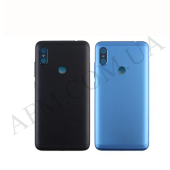 Задня кришка Xiaomi Redmi Note 6 Pro чорна + Скло камери