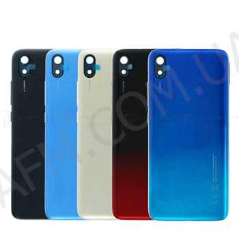 Задня кришка Xiaomi Redmi 7A синя Matte Blue + Скло камери