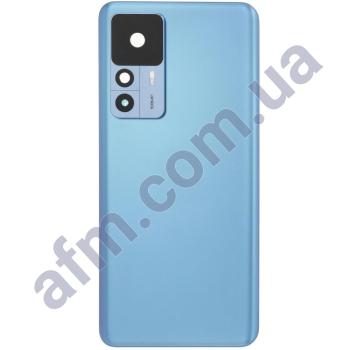 Задня кришка Xiaomi 12T синя + Скло камери