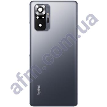 Задня кришка Xiaomi Redmi Note 10 Pro/ Note 10 Pro Max сіра Onyx Gray + Скло камери