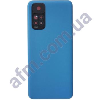 Задня кришка Xiaomi Redmi Note 11/ Redmi Note 11S Twilight Blue синя + Скло камери