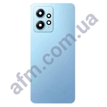 Задня кришка Xiaomi Redmi Note 12 4G синя Ice Blue + Скло камери