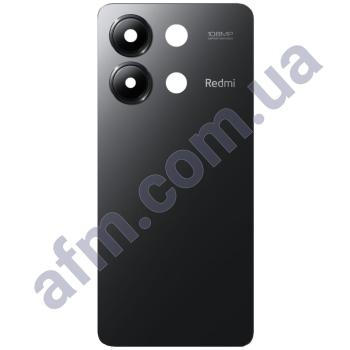 Задня кришка Xiaomi Redmi Note 13 4G чорна + Скло камери