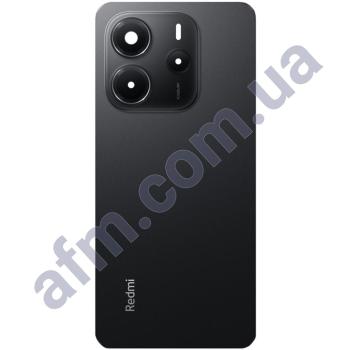 Задня кришка Xiaomi Redmi Note 14 4G чорна + Скло камери