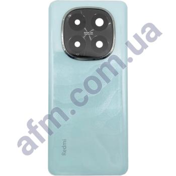 Задня кришка Xiaomi Redmi Note 14 Pro Plus 5G блакитна (глянцевая) + Скло камери 50MP