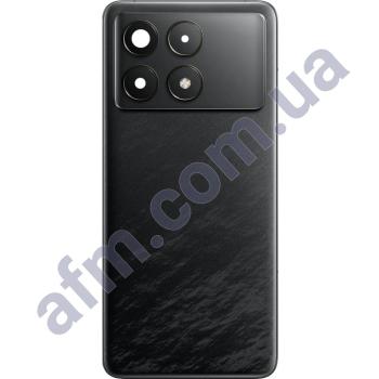 Задня кришка Xiaomi Poco F6 Pro/ Redmi K70 чорна + Скло камери