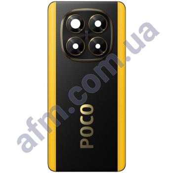 Задня кришка Xiaomi Poco X7 чорна + Скло камери