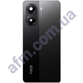 Задня кришка Xiaomi Poco X7 Pro чорна + Скло камери