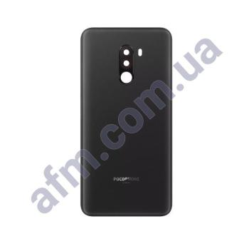 Задня кришка Xiaomi Pocophone F1 чорна Graphite Black + Скло камери
