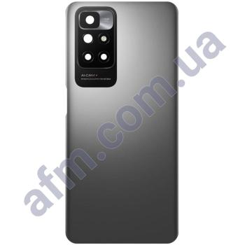 Задня кришка Xiaomi Redmi 10/ Redmi 10 2022/ Redmi 10 Prime сіра Glacier Gray + Скло камери