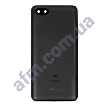Задня кришка Xiaomi Redmi 6A (2/ 16GB) на 2 Sim чорна + Скло камери