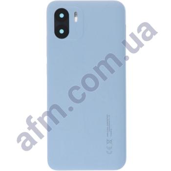 Задня кришка Xiaomi Redmi A1/ A2 Light Blue блакитна + Скло камери