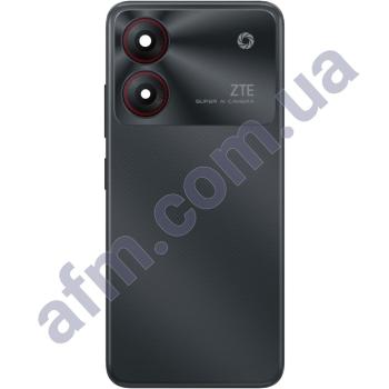 Задня кришка ZTE Blade A34 сіра + Скло камери