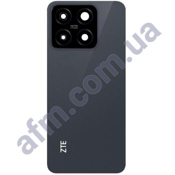 Задня кришка ZTE Blade A55 чорна + Скло камери