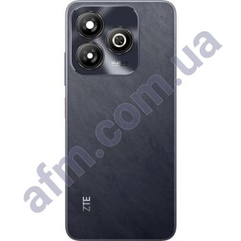 Задня кришка ZTE Blade A75 4G чорна + Скло камери
