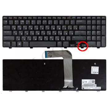 Клавіатура+КлавиатурнаяПлата DELL Inspiron 15R/ N5110/ M5110 чёрная+русский+рамка!